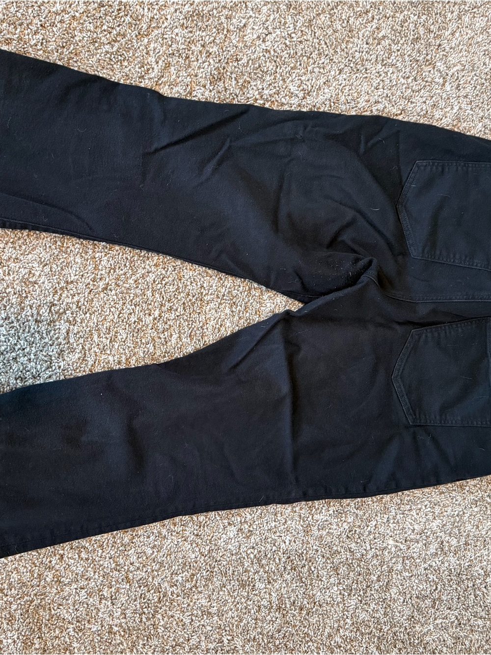Express Black Denim Jeans with Branded Button